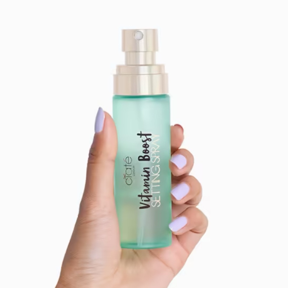 Ciate Vitamin Boost Setting Spray - Mint Green and Silver